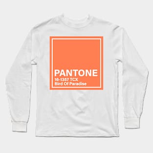 pantone 16-1357 TCX Bird Of Paradise Long Sleeve T-Shirt